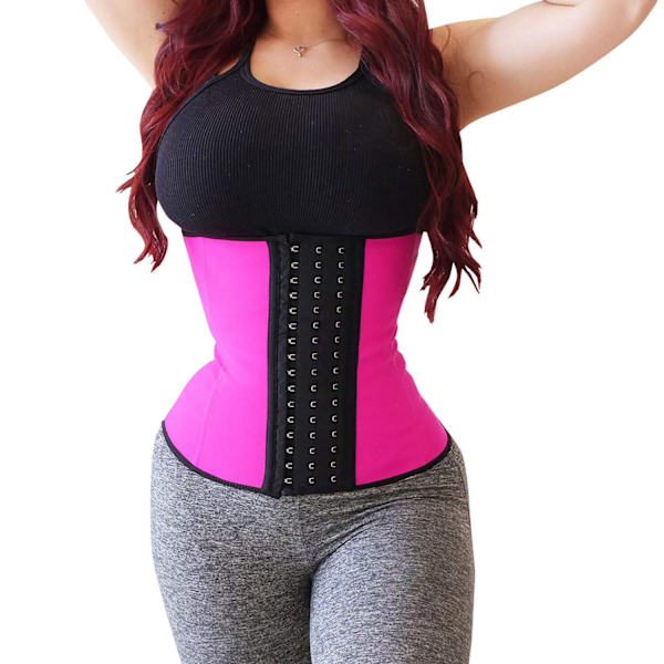 Korsett för midjeträning - Rosa Pink M