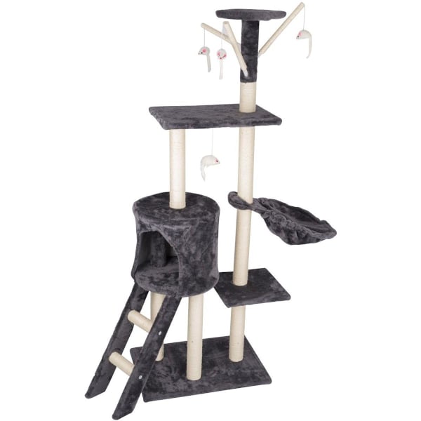 Kløvertræ til kat - 140 cm Multicolor