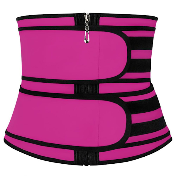 Waist Trainer med Två Band - Rosa Pink S