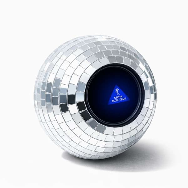 Disco Decision Maker Ball, 20 Retro Svar, ABS Glas