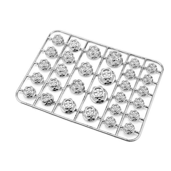 Ruuvisuoja moottoripyörään - 30 kpl - hopea Silver