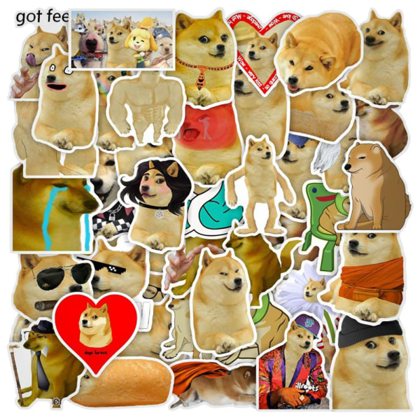 Pakke med Klistermærker - Doge Multicolor