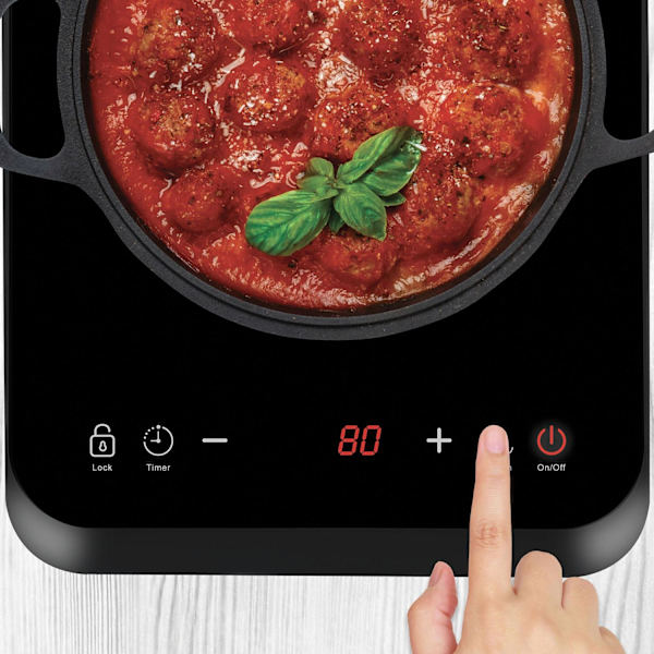 Induktionsplade, sort - 2000 W Black