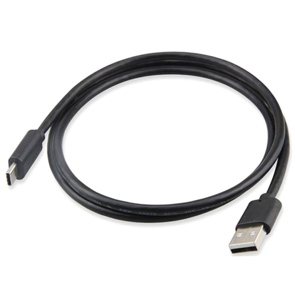 USB - USB-C Kaapeli - 1 m - Musta Black