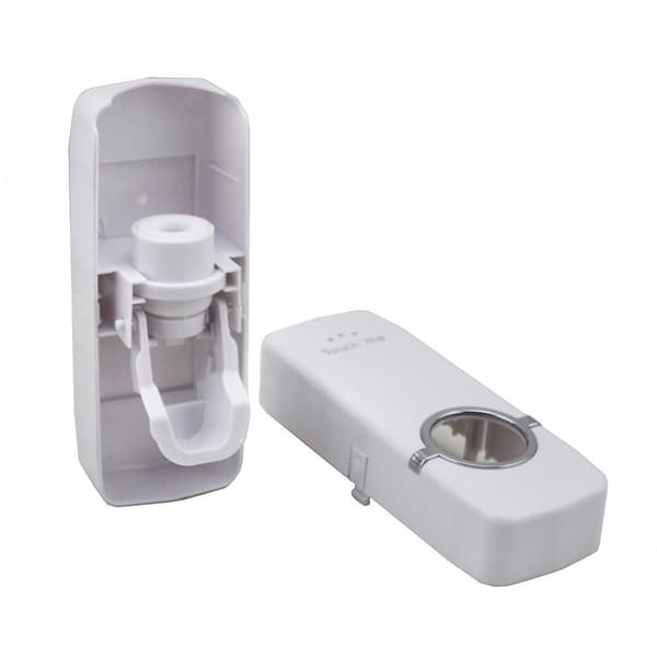 Tandpastadispenser med tandbørsteholder White