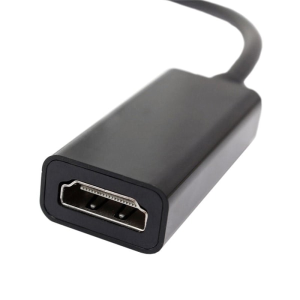 DisplayPort till HDMI - Adapter, Svart Svart