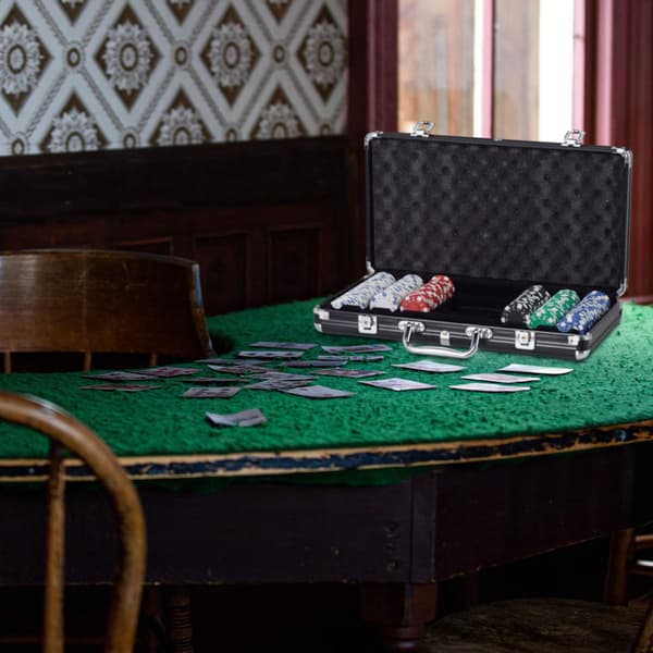 Pokertaske med 300 chips