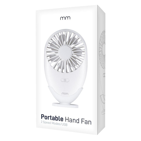 Bærbar USB-Ventilator White