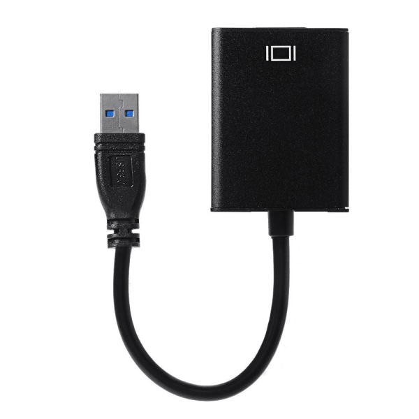 USB 3.0 til HDMI Adapter - Sort Black