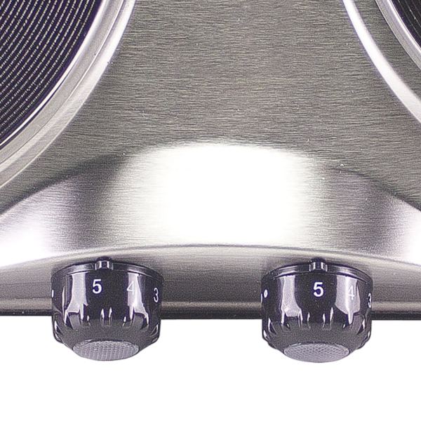 Elektrisk Kokplatta - 2 Plattor Silver