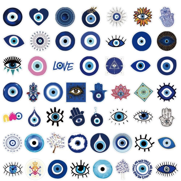 Klistermärken - Coola Ögon - 50 st multifärg