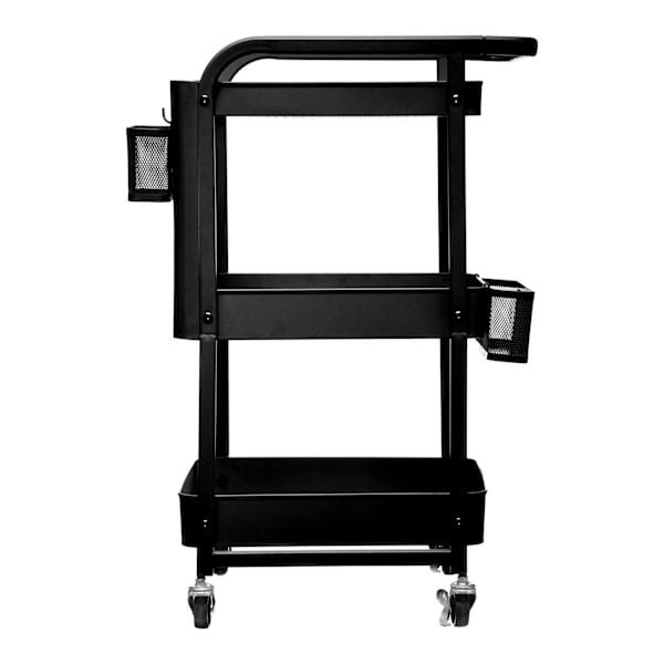 Vogn, metal - 3 niveauer - Sort Black
