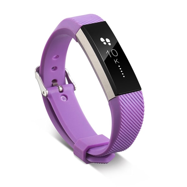 Silikonerem kompatibelt med Fitbit Alta HR - #8 Purple one size