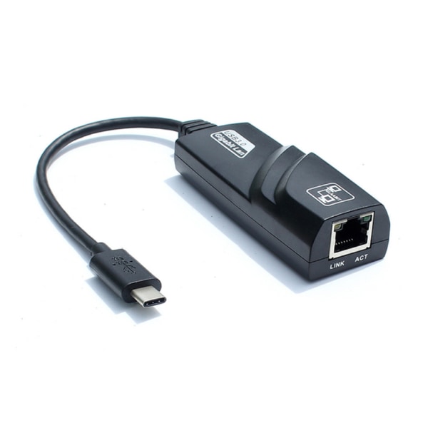 USB-C till Ethernet adapter Svart