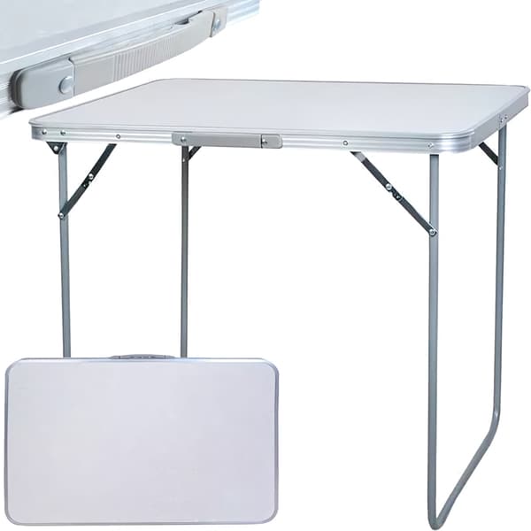 Hopfällbart Campingbord Silver