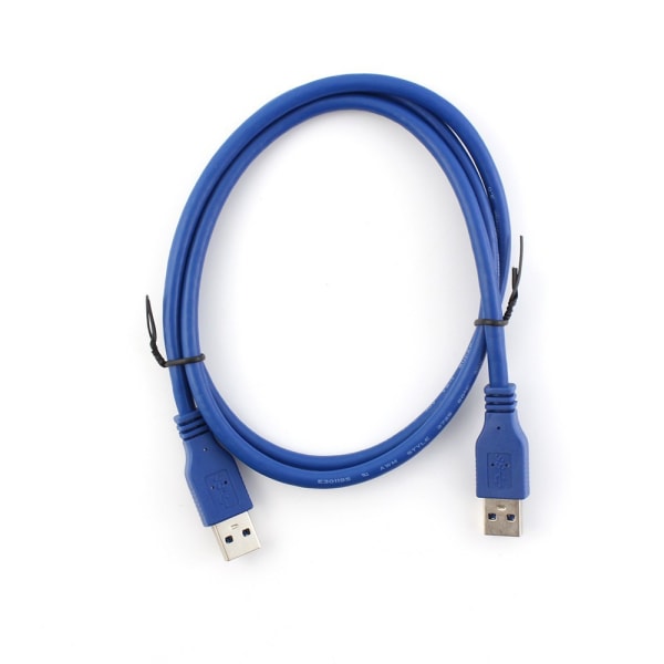 USB 3.0 Kabel - A Hane till A Hane - 1,0 meter Blå