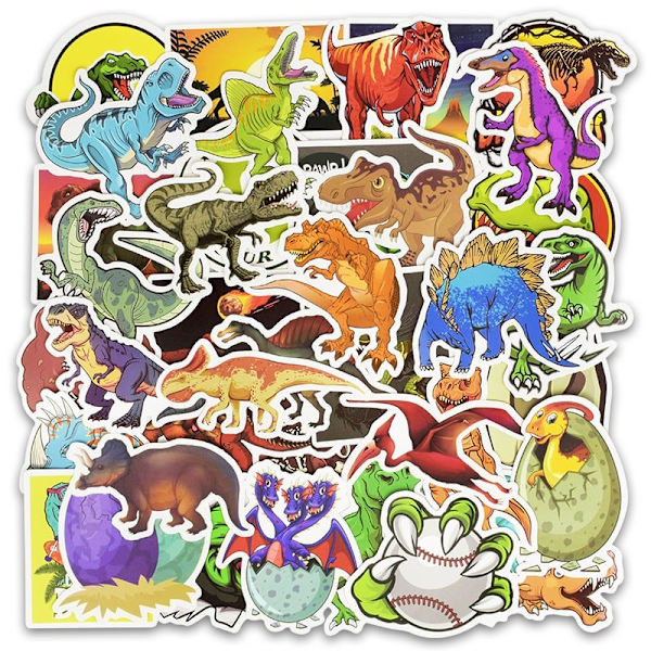 Tarrat, 50 pack - Dinosaurukset Multicolor
