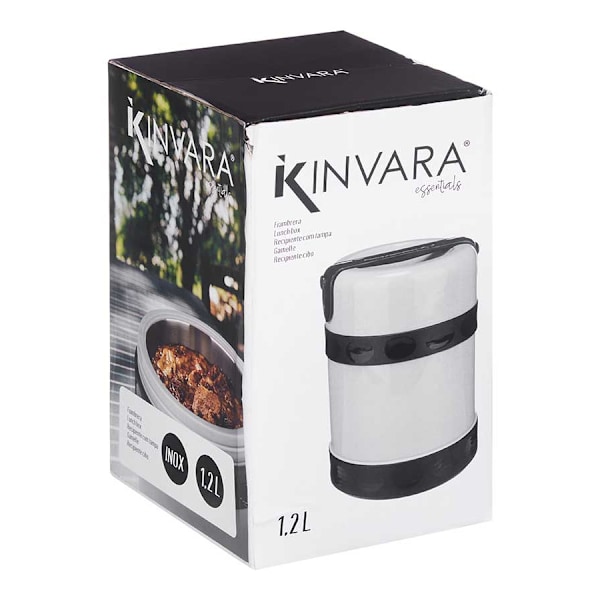 Lunchlåda 1,2L - Rostfritt Stål Vit
