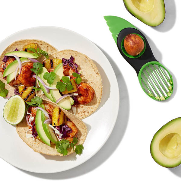 Avocadoskærer, 3-i-1 - Grøn Green