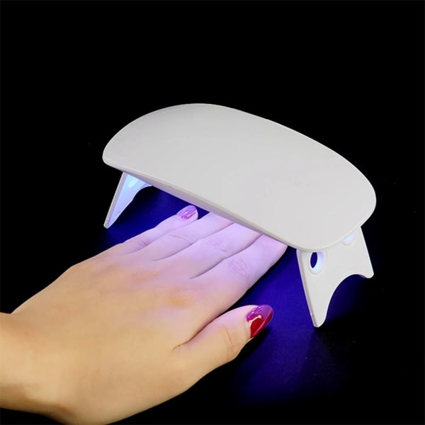 Mini UV LED-lampe til Negle, Hvid White