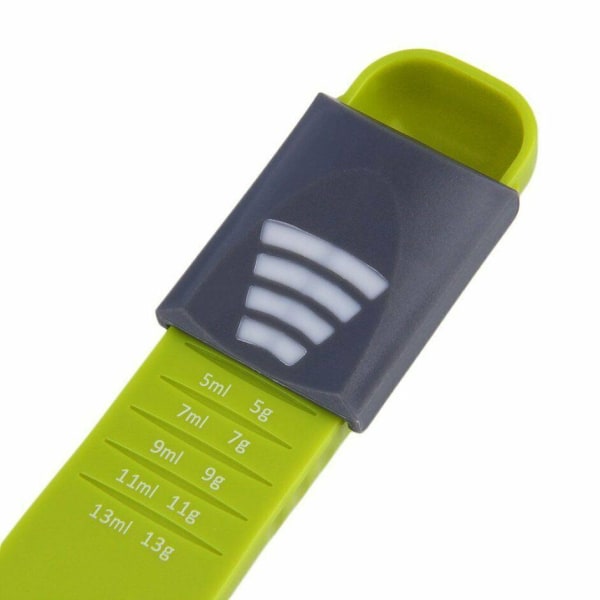 Justerbar Måttsked, 0.5 till 13 ml - Grön Grön