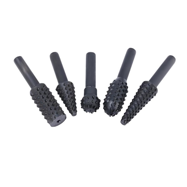 5x Raspe til Boremaskiner - Sort Black