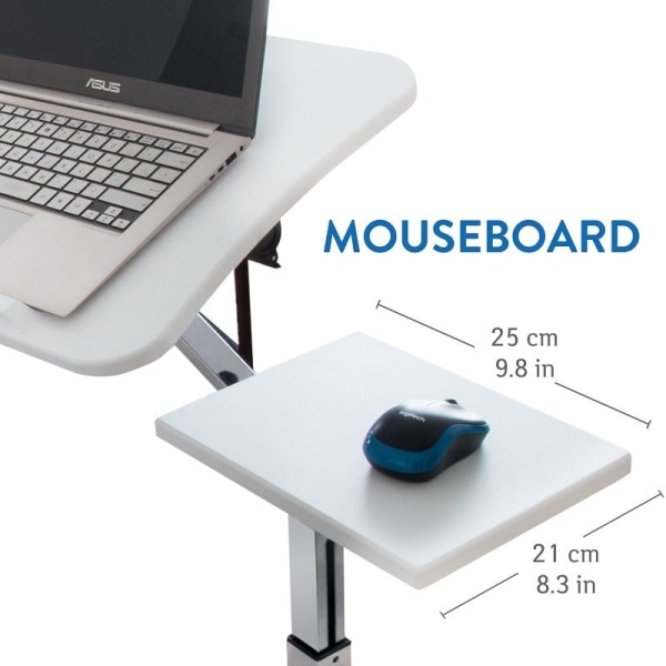 Tatkraft, Like - Laptopbord med separat muse bord White