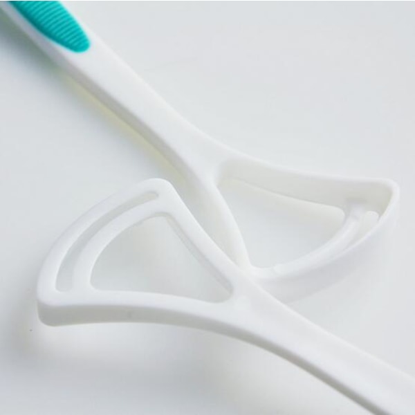 Tungskrapa för bättre munhygien och andedräkt - Blå Vit