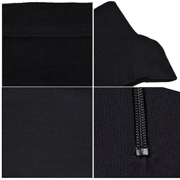 Zip Sox - Stödstrumpa med dragkedja Black L
