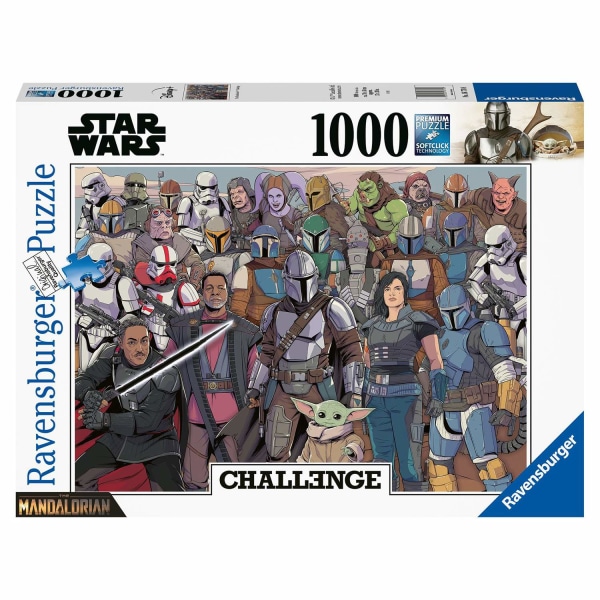 The Mandalorian, Puslespil - Challenge - 1000 brikker Multicolor