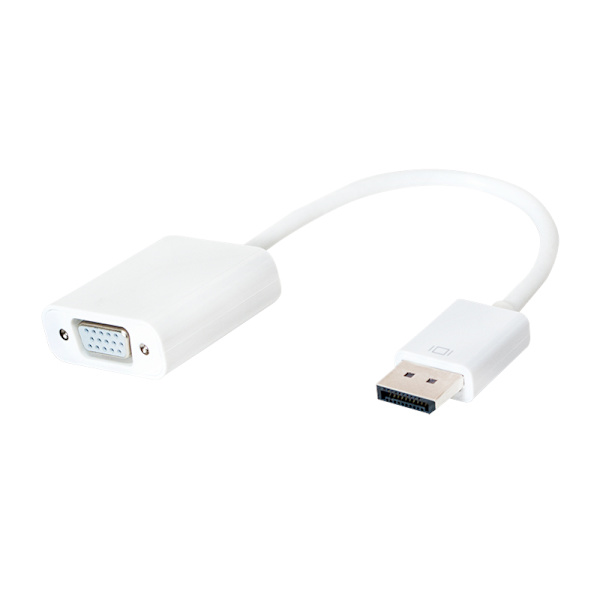 DisplayPort till VGA - Adapter Vit