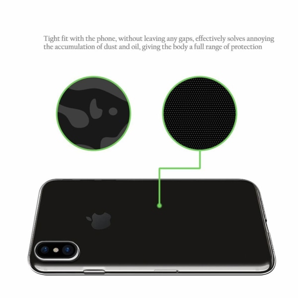 iPhone X / XS Kotelo - Läpinäkyvä 0,5 mm Transparent