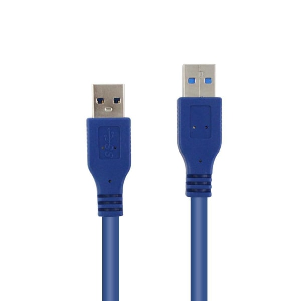 USB 3.0 -kaapeli, A Uros - A Uros - 2 m Blue