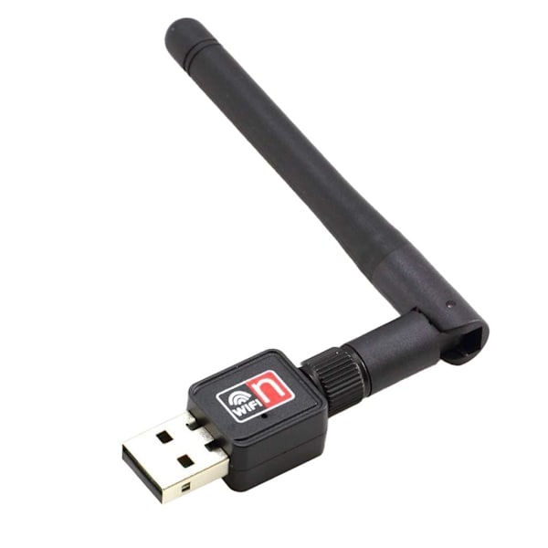 Trådlös USB Adapter - 150M Mini Wi-Fi 802.11n/g/b Svart