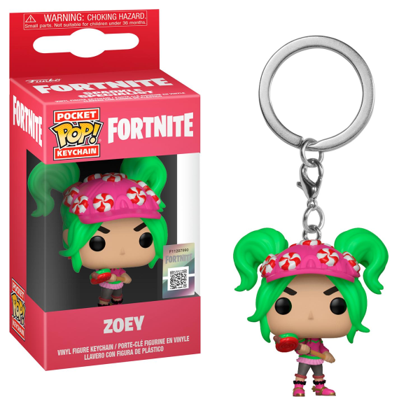 Fortnite, Pocket Pop! - Nyckelring - Zoey Multicolor