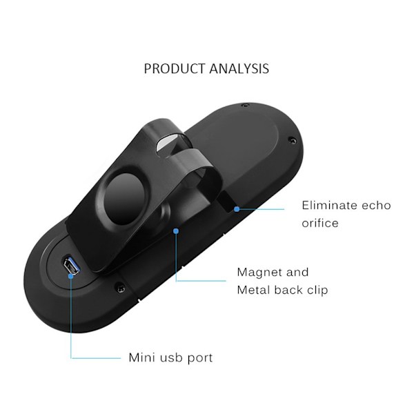 Bluetooth Hands Free kit Svart
