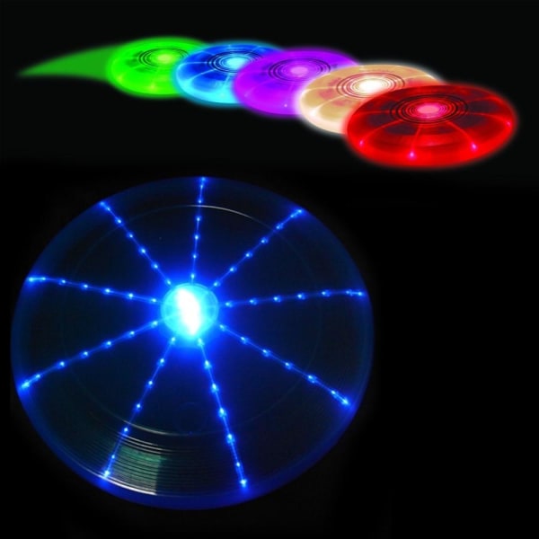 Frisbee LED-valolla - 7 Väriä White