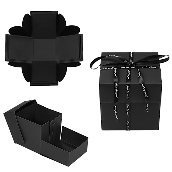 Explosion Box - Presentlåda med Pynt Svart