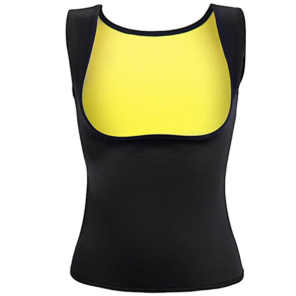 Slimming top för träning - Gul Yellow L