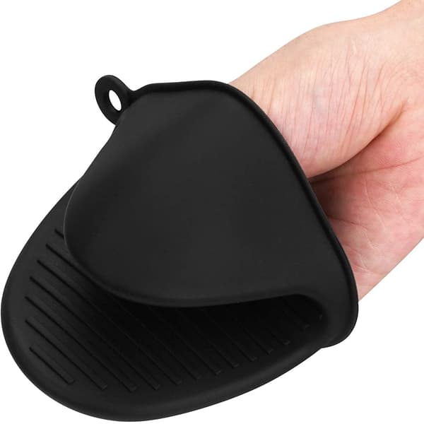 Ovnhandske i Silikone - Sort Black