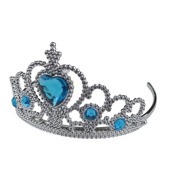 Spira med matchande tiara för Isprinsessa Silver one size