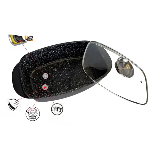 Ugnsform med Lock - 32cm Svart