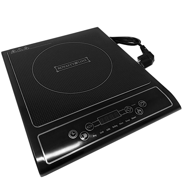 Induktionsplade med Touchfunktion og Timer Black