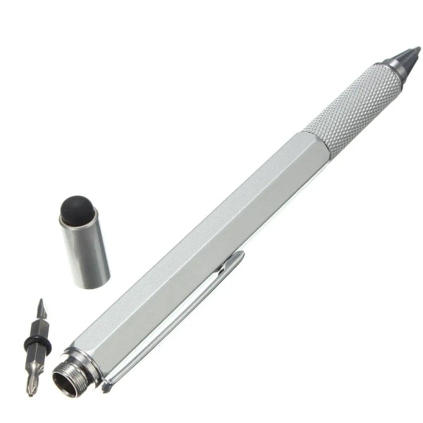 6-i-1 Multifunktionell Penna för Hemmafixaren - Svart Svart