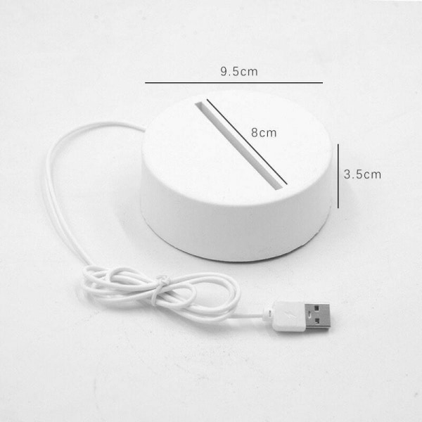 3D LED-Lampe - Eiffeltårnet White