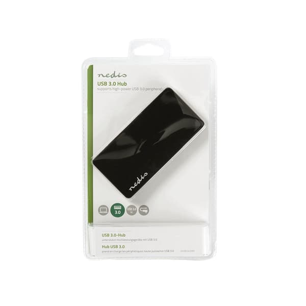 USB-Hub med 4 Portar Svart