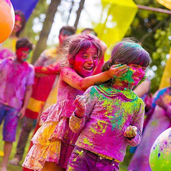Holi pulver - Sæt med 6 farver Multicolor