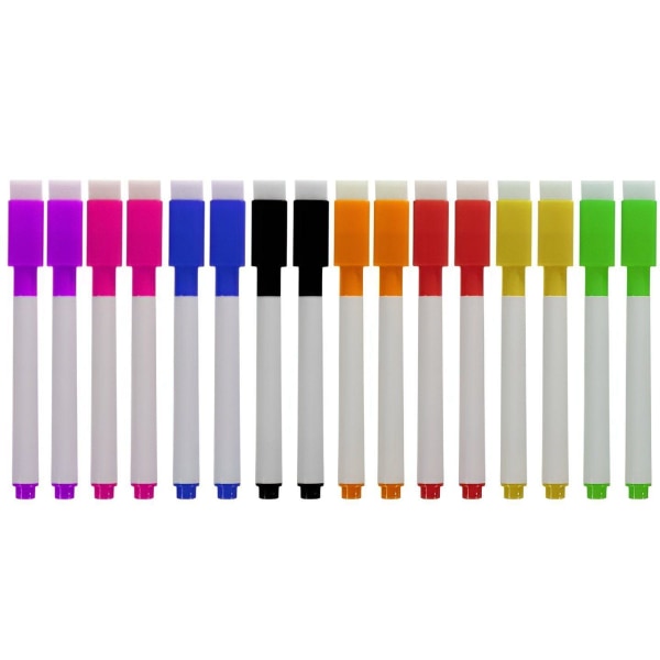 Märkpennor för Magnetiska Tavlor - 16 st - 8 Färger multifärg