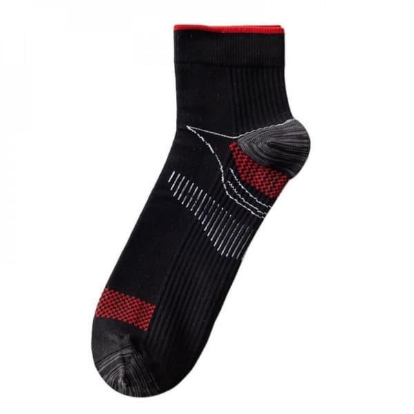 Unisex ankelstrømper med kompression - S / M - Sort Black S