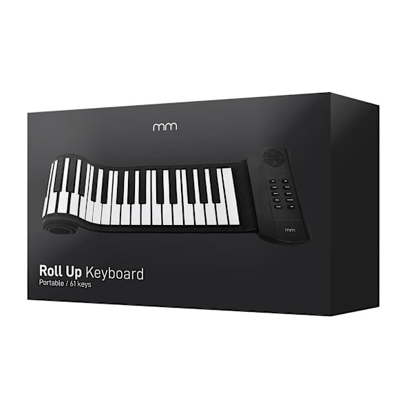 Bärbart Piano - Hoprullbart - 3W Svart